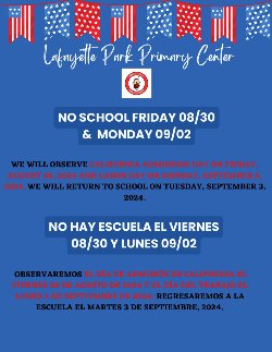 NO SCHOOL/NO ESCUELA